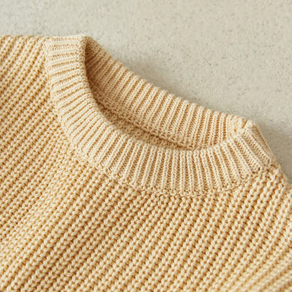 Classic Crewneck Cotton-Blend Knit Sweater for Babies & Kids