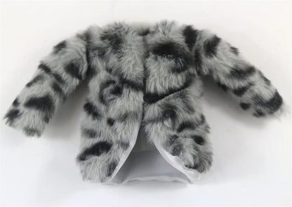 Plush Faux-Fur Coat for 11.5-Inch Dolls
