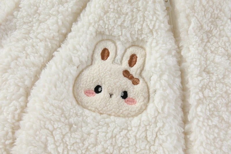 Cozy Critter Winter Romper – Hooded Plush Jumpsuit (0–12 Months)