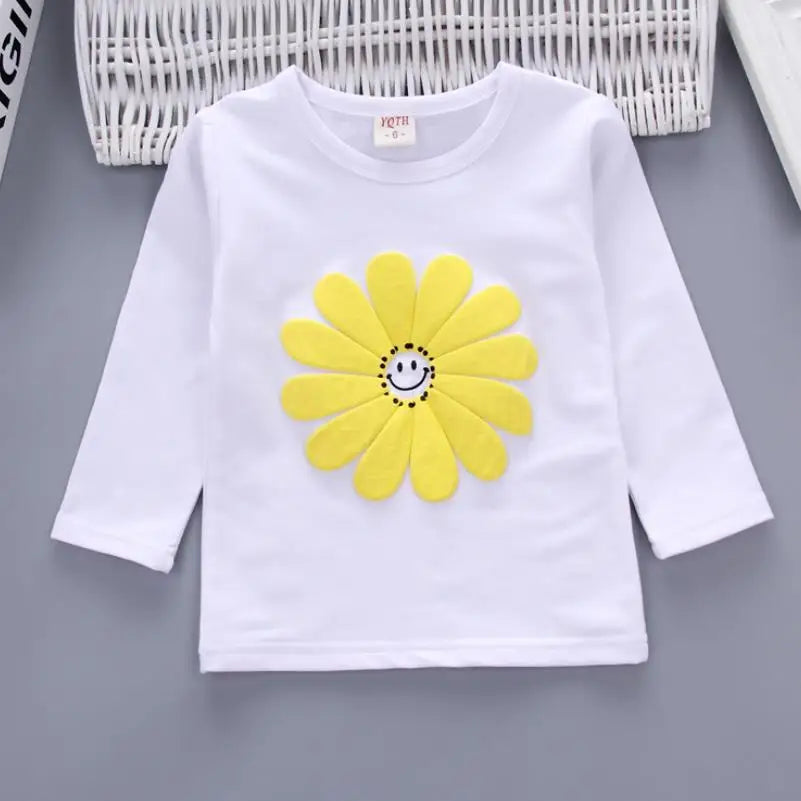 Smiley Daisy 3-Piece Jacket, Tee & Jogger Set for Girls