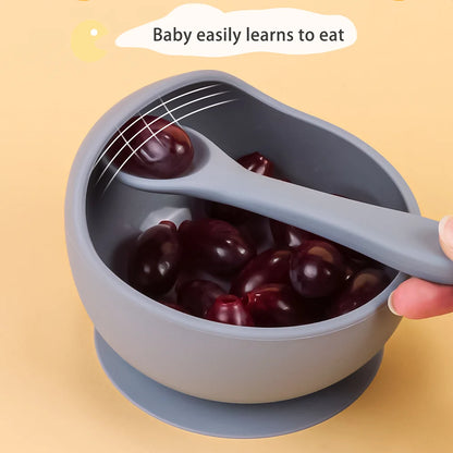 Suction Silicone Baby Bowl & Spoon Set