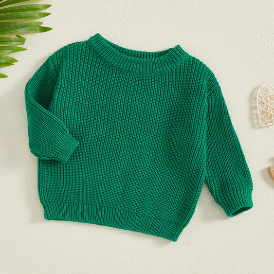 Classic Knit Pullover Sweater for Babies & Toddlers