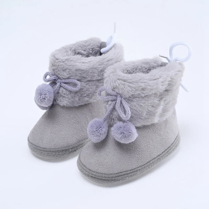 Winter Baby Snow Boots – Plush Warm First Walker Booties (0–18 Months)