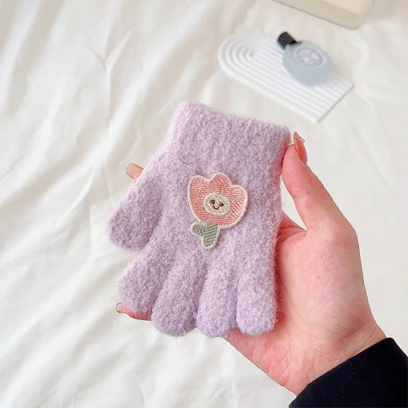 Toddler Plush Cartoon Gloves – Cozy Winter Warmth for Little Hands (Ages 1–3)