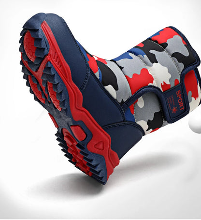 Waterproof Snow Boots for Kids – Plush-Lined Winter Boots with Non-Slip Sole (Toddlers & Youth)