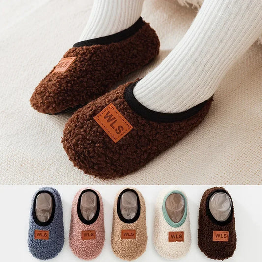 Sherpa Fleece Slip-On Slippers for Babies & Toddlers