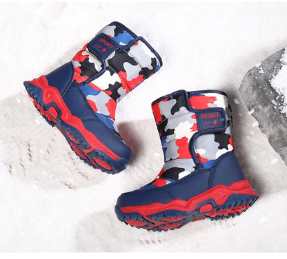 Waterproof Snow Boots for Kids – Plush-Lined Winter Boots with Non-Slip Sole (Toddlers & Youth)