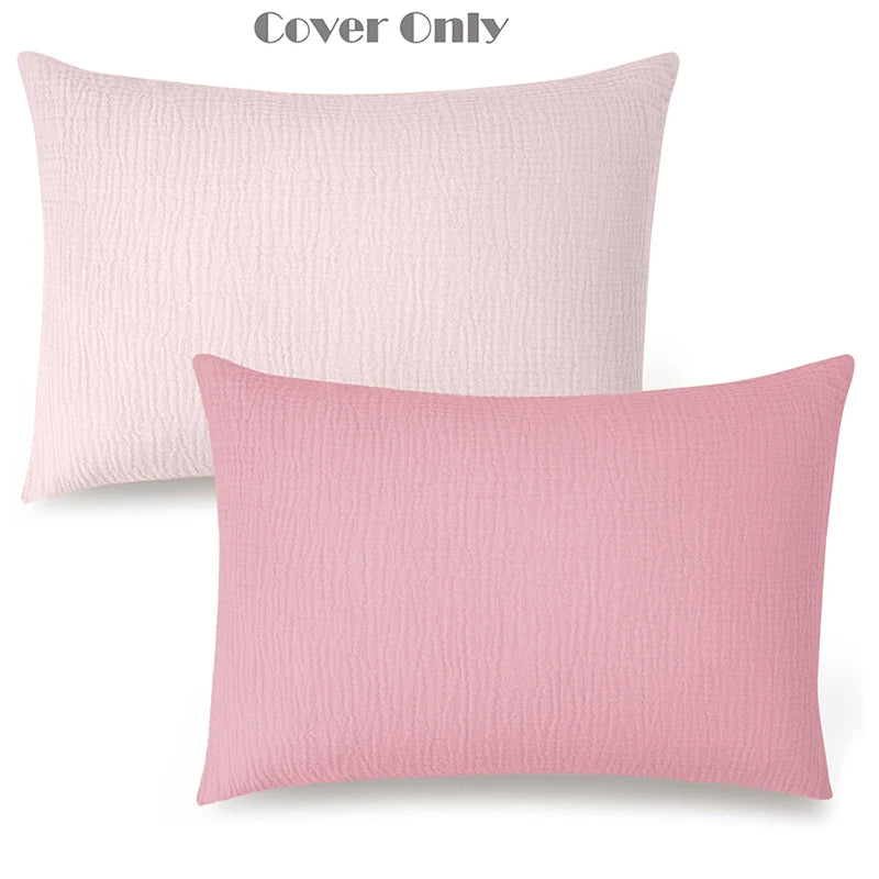 Soft Cotton Muslin Baby Pillowcase with Envelope Closure
