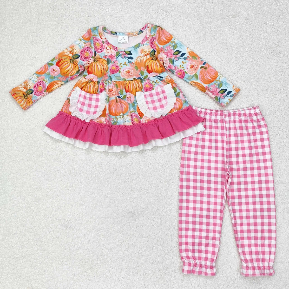 Harvest Charm Printed Two-Piece Outfit Sets for Baby & Toddler Girls