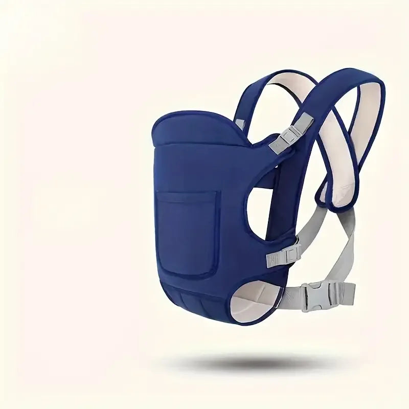 Multi-Position Baby Carrier with Padded Shoulder Straps & Adjustable Buckles