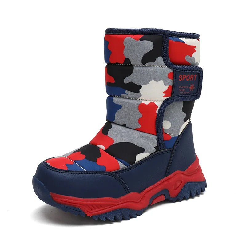 Waterproof Snow Boots for Kids – Plush-Lined Winter Boots with Non-Slip Sole (Toddlers & Youth)