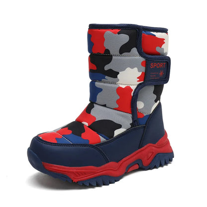 Waterproof Snow Boots for Kids – Plush-Lined Winter Boots with Non-Slip Sole (Toddlers & Youth)