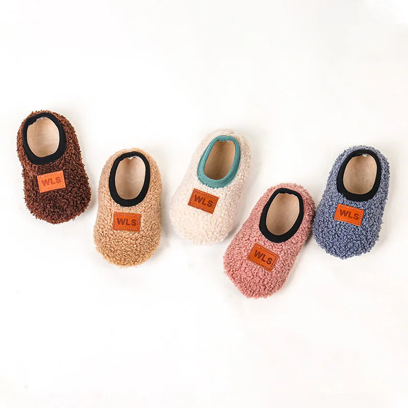 Sherpa Fleece Slip-On Slippers for Babies & Toddlers