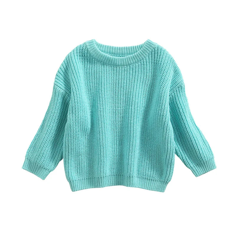 Classic Crewneck Cotton-Blend Knit Sweater for Babies & Kids