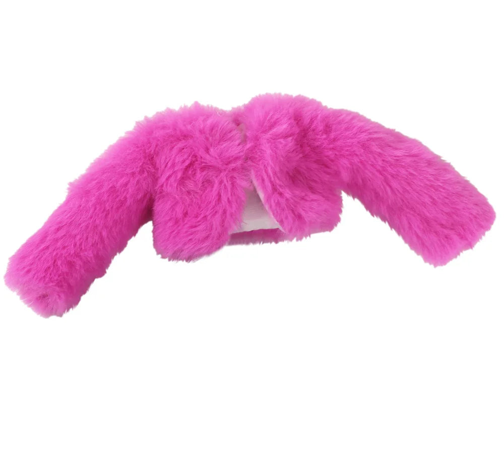 Plush Faux-Fur Coat for 11.5-Inch Dolls