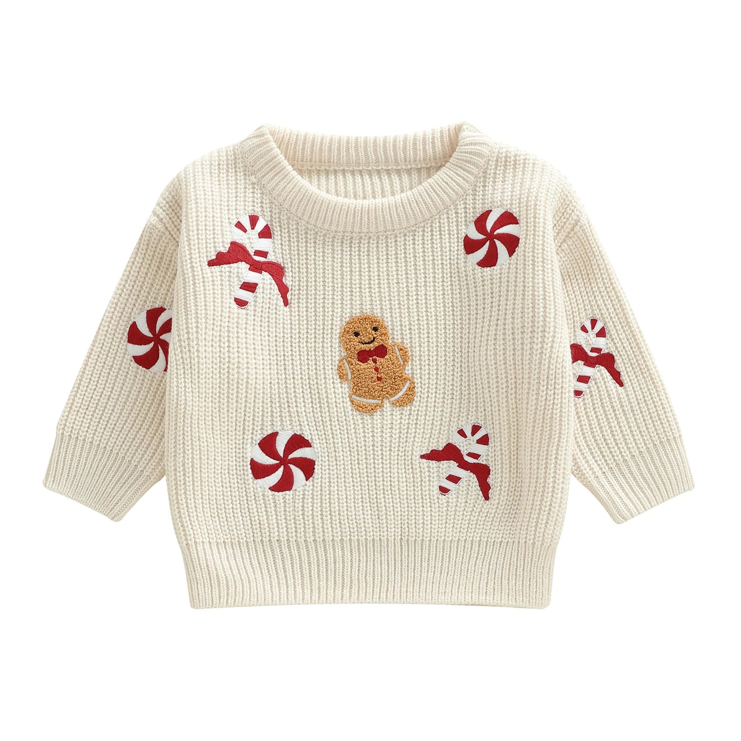 Gingerbread Knit Pullover Sweater for Babies & Toddlers