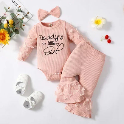 Daisy Tulle Bow Outfit Set for Baby Girls