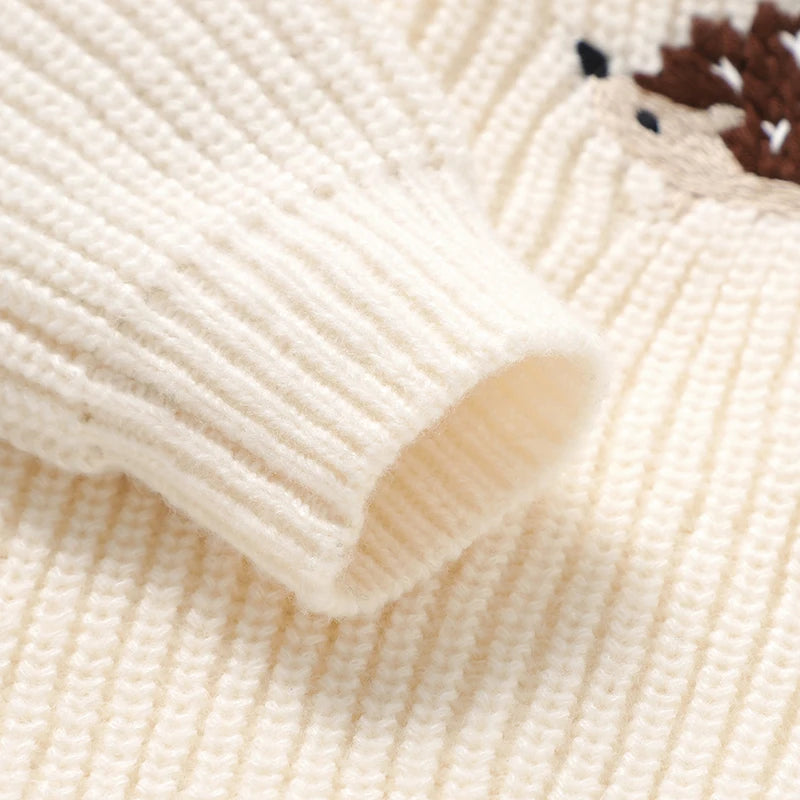 Cable-Knit Baby & Toddler Sweater – Soft Winter Pullover with Crew Neck (6 Months–3 Years)