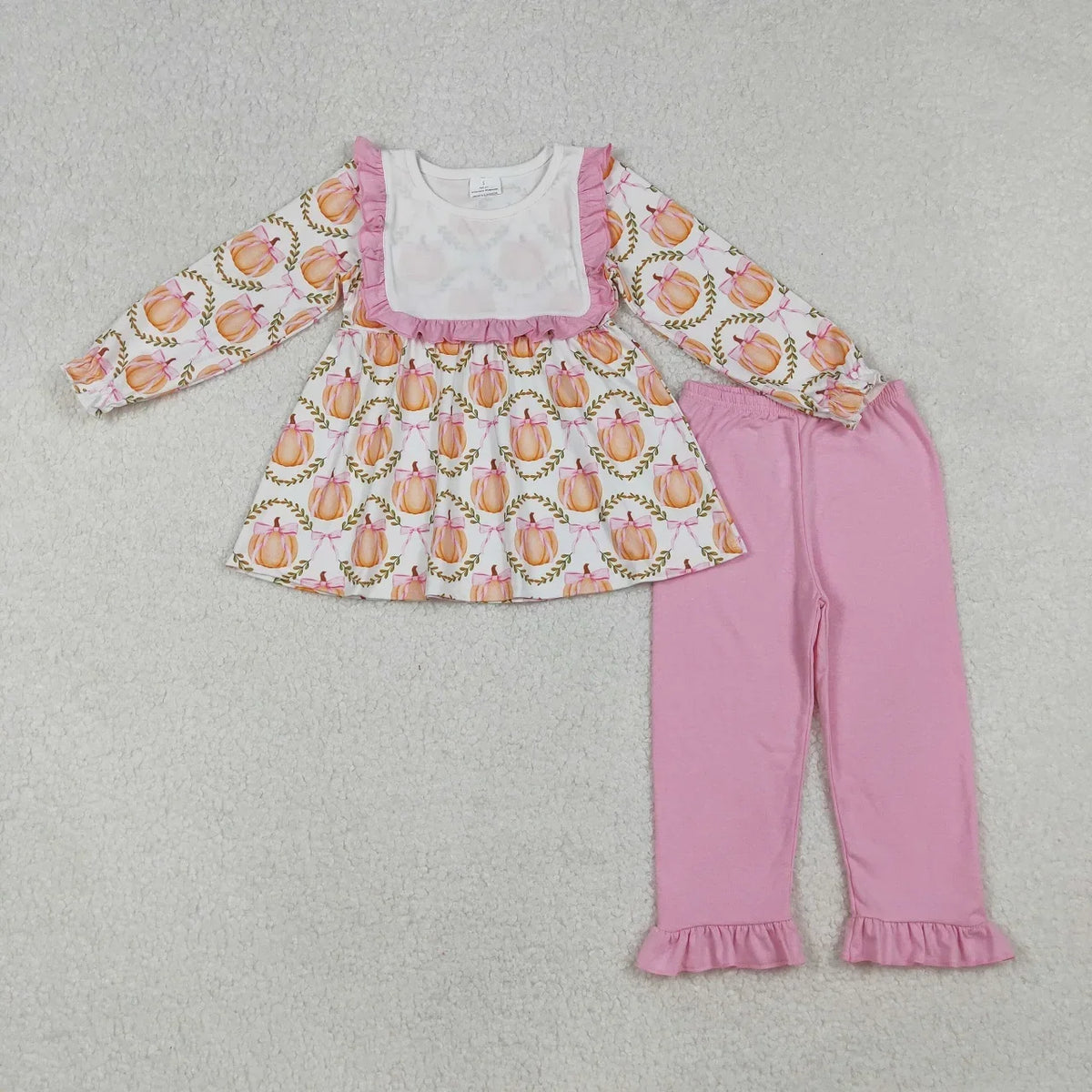 Harvest Charm Printed Two-Piece Outfit Sets for Baby & Toddler Girls