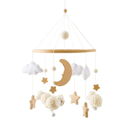 360° Rotating Wooden Crib Mobile Arm & Holder