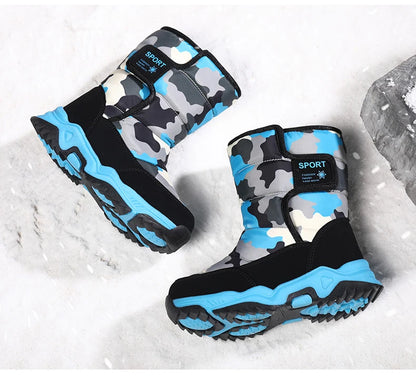 Waterproof Snow Boots for Kids – Plush-Lined Winter Boots with Non-Slip Sole (Toddlers & Youth)