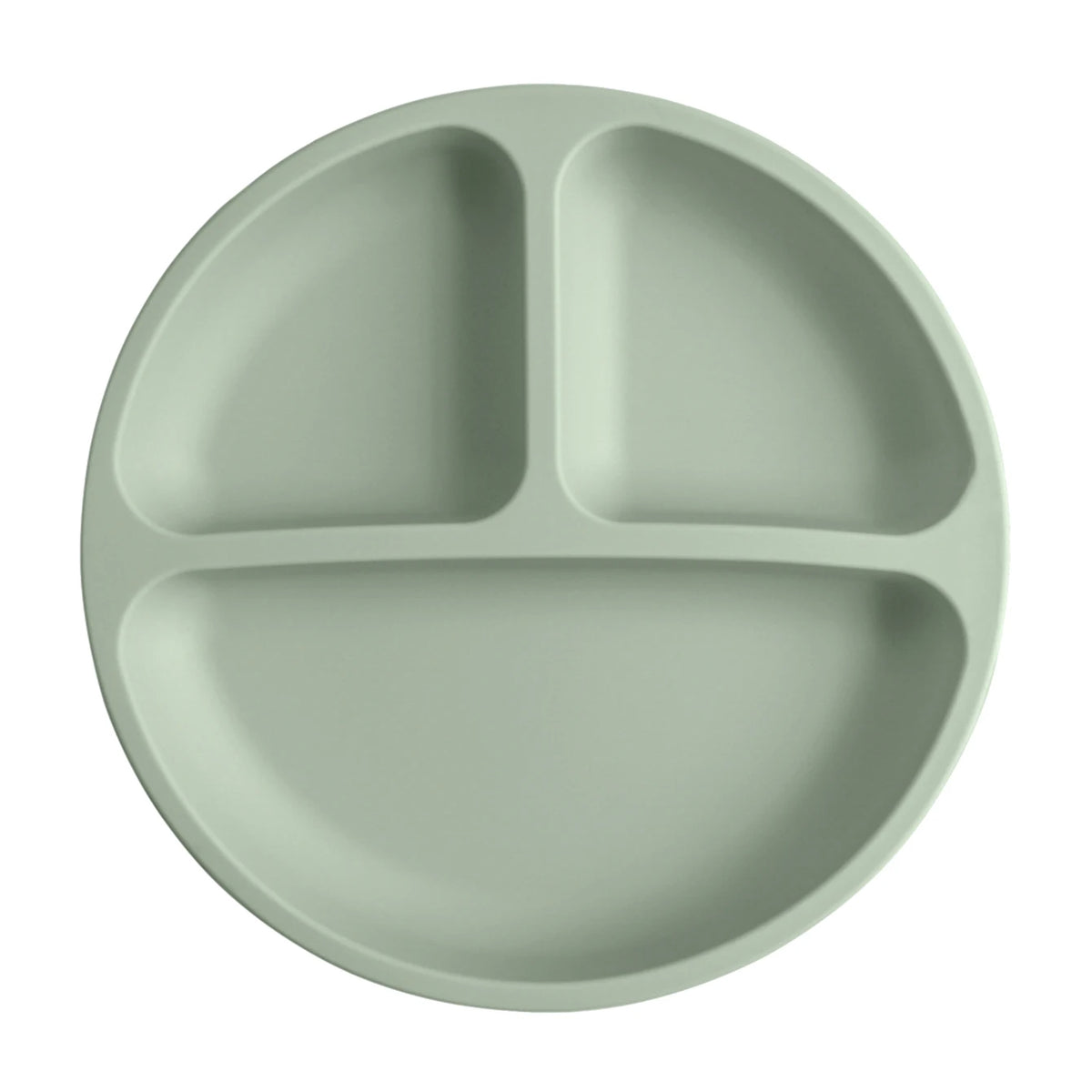 Three-Compartment Silicone Baby & Toddler Divided Plate
