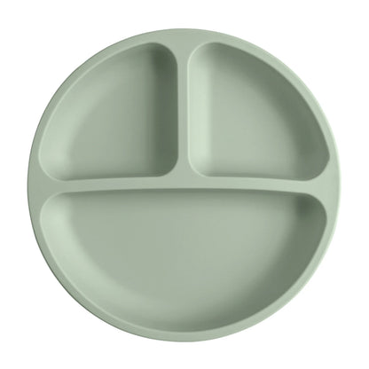 Three-Compartment Silicone Baby & Toddler Divided Plate