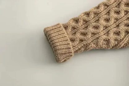 Classic Cable-Knit Cardigan – Cozy Button-Front Sweater for Kids