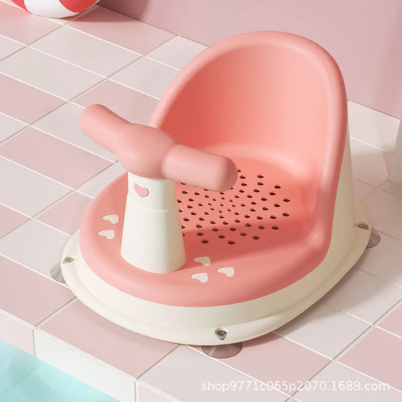 Soft Silicone Baby Bath Seat with Suction Base