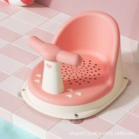 Soft Silicone Baby Bath Seat with Suction Base