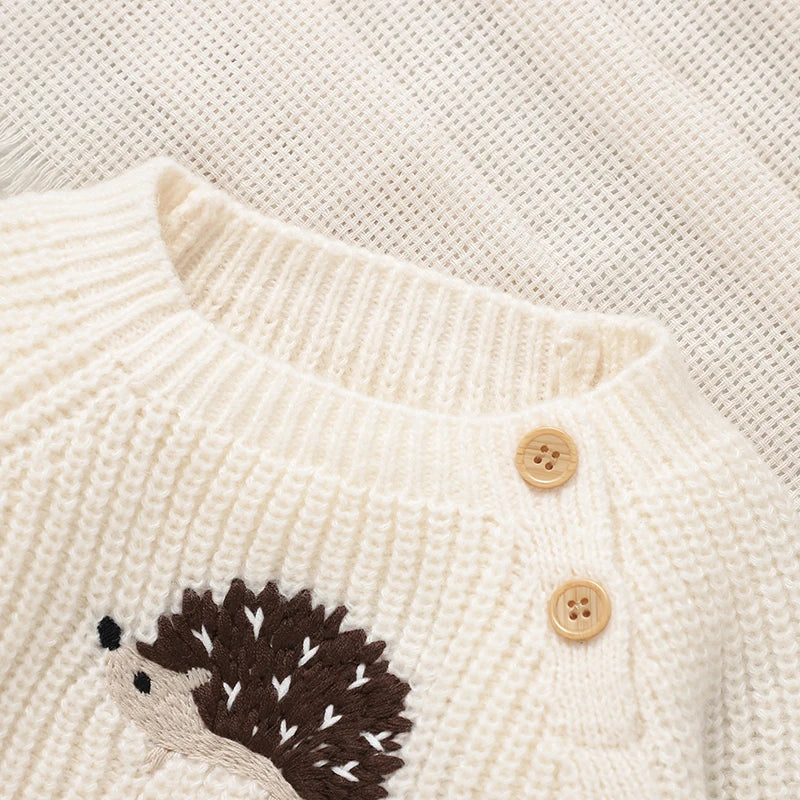 Cable-Knit Baby & Toddler Sweater – Soft Winter Pullover with Crew Neck (6 Months–3 Years)
