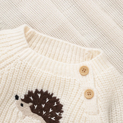 Cable-Knit Baby & Toddler Sweater – Soft Winter Pullover with Crew Neck (6 Months–3 Years)