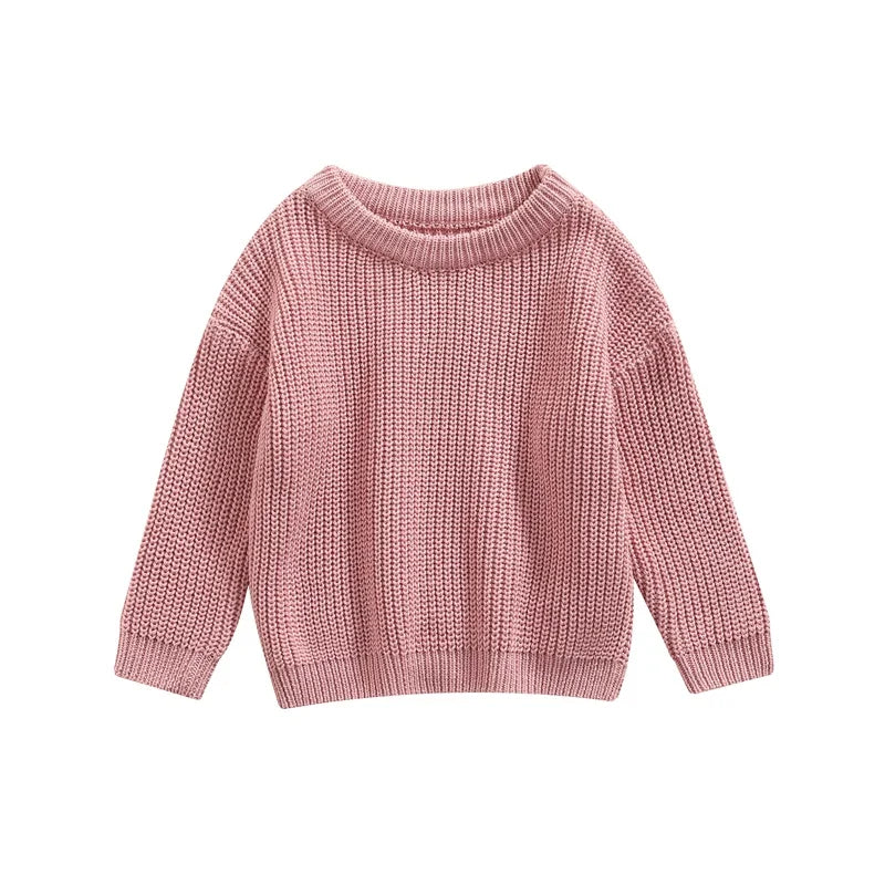Classic Crewneck Cotton-Blend Knit Sweater for Babies & Kids