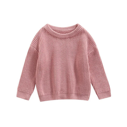 Classic Crewneck Cotton-Blend Knit Sweater for Babies & Kids
