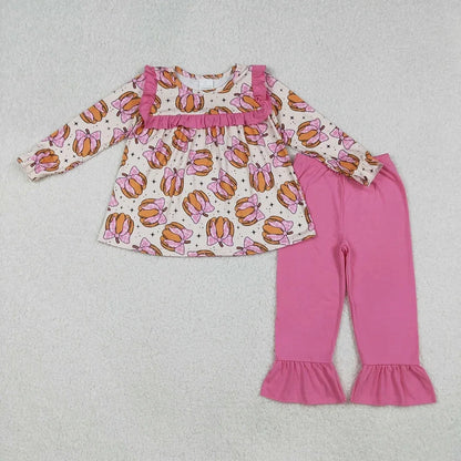 Harvest Charm Printed Two-Piece Outfit Sets for Baby & Toddler Girls