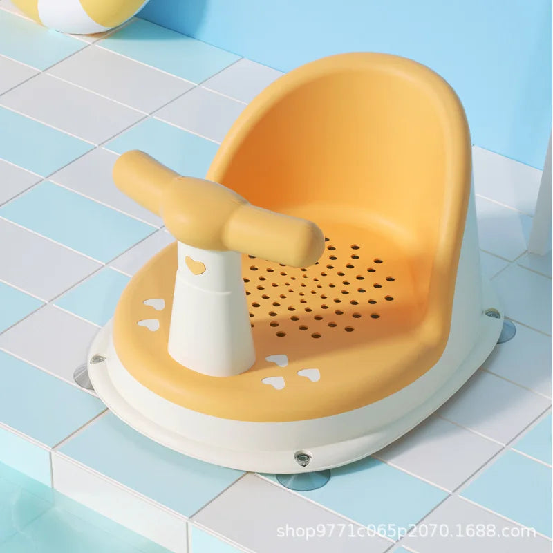 Soft Silicone Baby Bath Seat with Suction Base