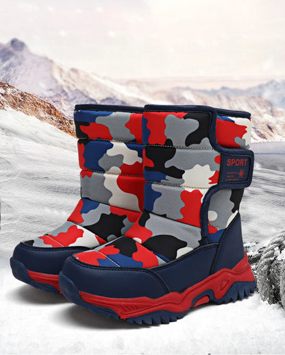 Waterproof Snow Boots for Kids – Plush-Lined Winter Boots with Non-Slip Sole (Toddlers & Youth)