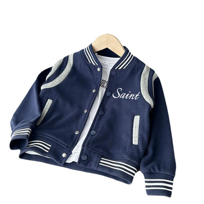 Personalized Embroidered Name Varsity Jacket for Boys