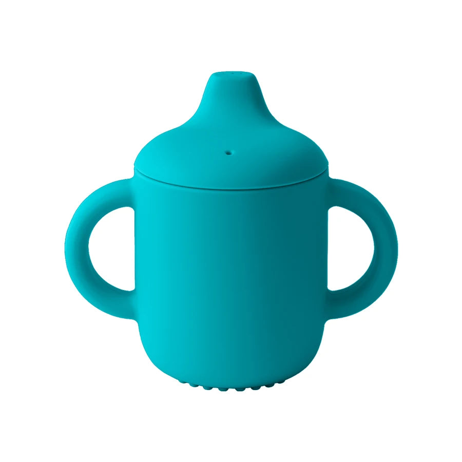 Dual-Handle Silicone Sippy Cup for Babies & Toddlers