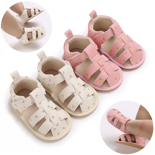 Ditsy Floral Fisherman Sandals for Baby Girls