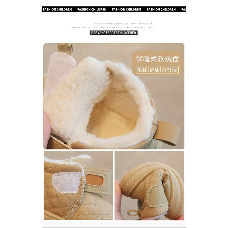 Baby Plush Snow Booties – Warm First Walker Boots
