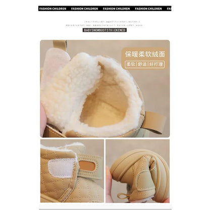 Baby Plush Snow Booties – Warm First Walker Boots