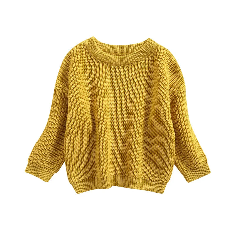 Classic Crewneck Cotton-Blend Knit Sweater for Babies & Kids