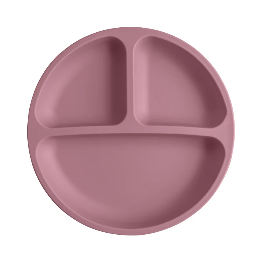 Three-Compartment Silicone Baby & Toddler Divided Plate