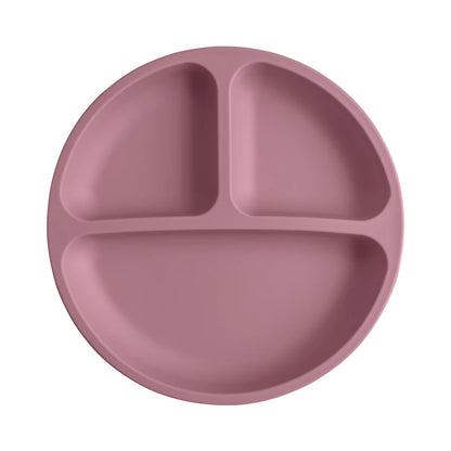 Three-Compartment Silicone Baby & Toddler Divided Plate