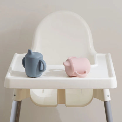 Dual-Handle Silicone Sippy Cup for Babies & Toddlers