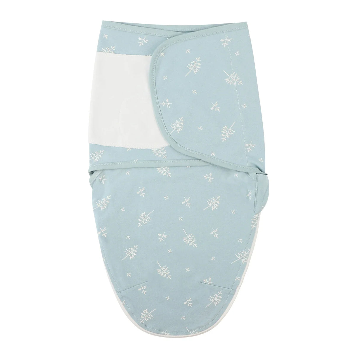 Cartoon Print Cotton Baby Swaddle Wrap with Adjustable Velcro & Zipper