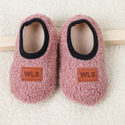 Sherpa Fleece Slip-On Slippers for Babies & Toddlers