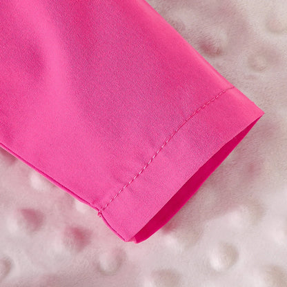 3D Rose Girls’ Blazer & Pleated Skirt Set