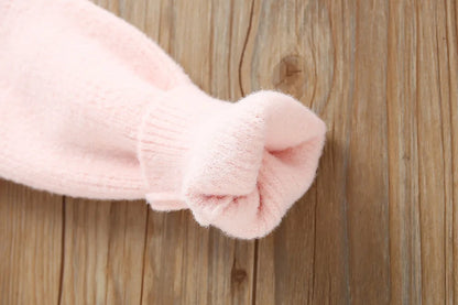 Bunny Bloom Knit Cardigan & Ruffle Tutu Skirt Set for Girls